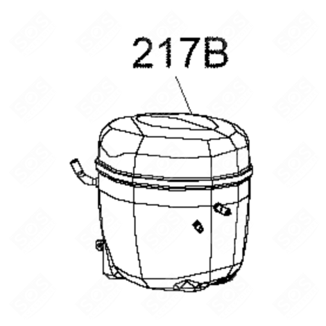 COMPRESSEUR HXK55AA FRIGO, RÉFRIGÉRATEUR, CONGÉLATEUR - 482000019112