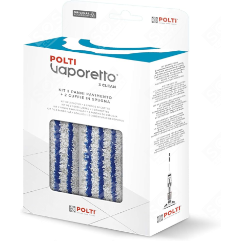 LINGETTES SOL AVEC BONNETTES NETTOYEUR VAPEUR - PAEU0357