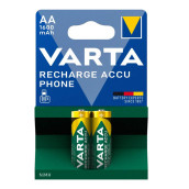 Lot de 2 piles rechargeables AA LR06 NIMH 1600 MAH