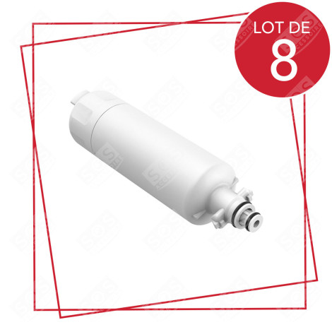 LOT DE 8 FILTRES À EAU FRIGO, RÉFRIGÉRATEUR, CONGÉLATEUR - ADQ36006101