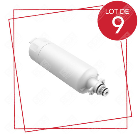 LOT DE 9 FILTRES À EAU FRIGO, RÉFRIGÉRATEUR, CONGÉLATEUR - ADQ36006101