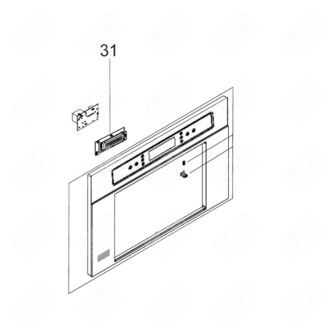 PLATINE DE CONTRÔLE FOUR, CUISINIÈRE - 482000098772