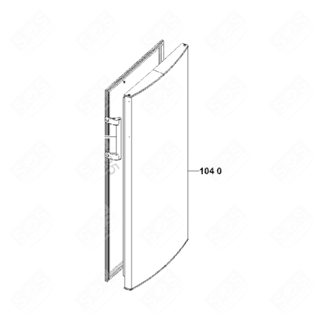 PORTE REFRIGERATEUR TS/MG FRIGO, RÉFRIGÉRATEUR, CONGÉLATEUR - 481010588471