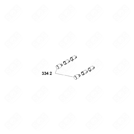 BOUTON PUSH PUSH INDEX NOIR MAT FOUR, CUISINIÈRE - 481010591863