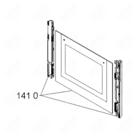 PORTE COMPLÈTE FOUR, CUISINIÈRE - 481010343453