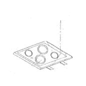 Dessus vitrocéramique (repère 1)