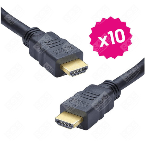 LOT DE 10 CÂBLES HDMI (1.5M) TÉLÉVISION - HDMI150