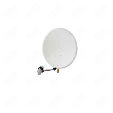 PARABOLE ACIER 60CM BLANCHE TÉLÉVISION - KIT60AC3