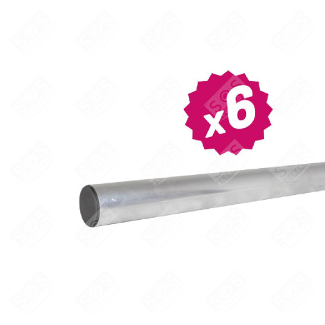 LOT DE 6 MATS DROITS GALVANISÉS 3M TÉLÉVISION - FRG3040