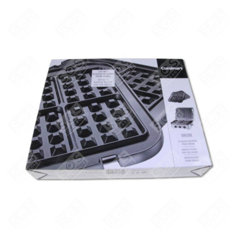 LOT DE 2 PLAQUES GAUFRES GAUFRIER, CROQUE-MONSIEUR - GR030E