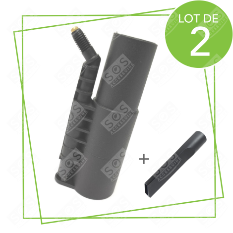 LOT DE 2 BUSES HAUTE PRESSION 120° AVEC SUCEUR PLAT NETTOYEUR VAPEUR - M0007065