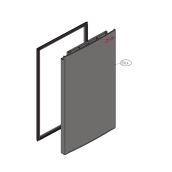 Porte réfrigérateur (repère 231A) Porte réfrigérateur (repère 231A)