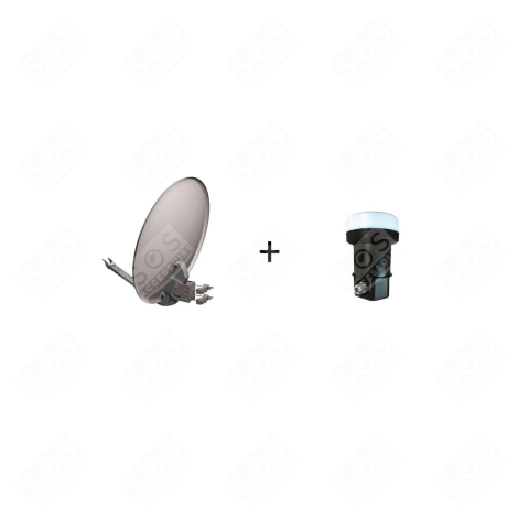 PARABOLES ACIER 60CM TÉLÉVISION - KIT604