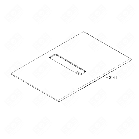 SURFACE VITROCÉRAMIQUE (REPÈRE 0141) PLAQUE DE CUISSON - 23001390