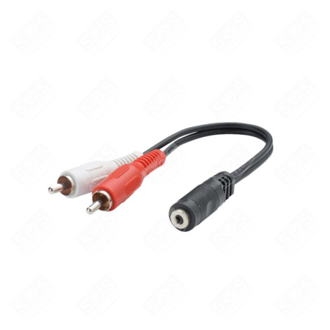 ADAPTATEUR 2 RCA M/1 JK 3.5 FS D'ORIGINE TÉLÉVISION - 301583
