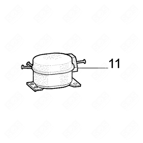 COMPRESSEUR FMXY6C+INVERTER OB DI PFC FRIGO, RÉFRIGÉRATEUR, CONGÉLATEUR - C00646834