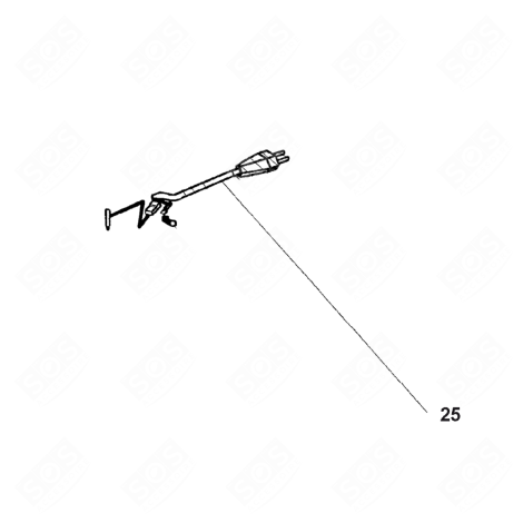 CABLE D'ALIMENTATION CAFETIÈRE, MACHINE À CAFÉ - 505485