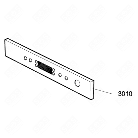 BANDEAU DE COMMANDE (REPÈRE 3010) FOUR MICRO-ONDES - 481010517211, 481010582829