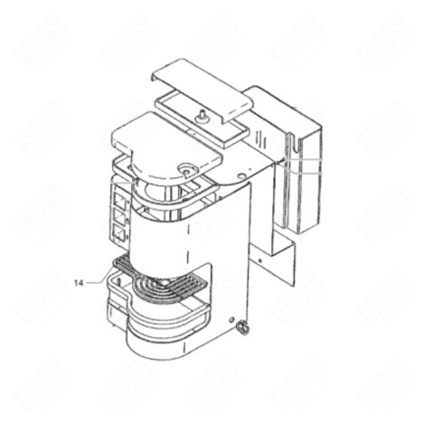 GRILLE CAFETIÈRE, MACHINE À CAFÉ - 3PI02650, 500585658