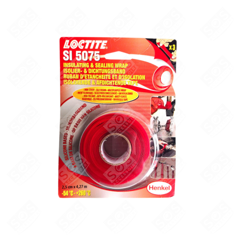 RUBAN ADHÉSIF ISOLATION ET ÉTANCHÉITÉ SI 5075 ROUGE  2,5 X 4,27 M ACCESSOIRES ET ENTRETIEN - 1684617