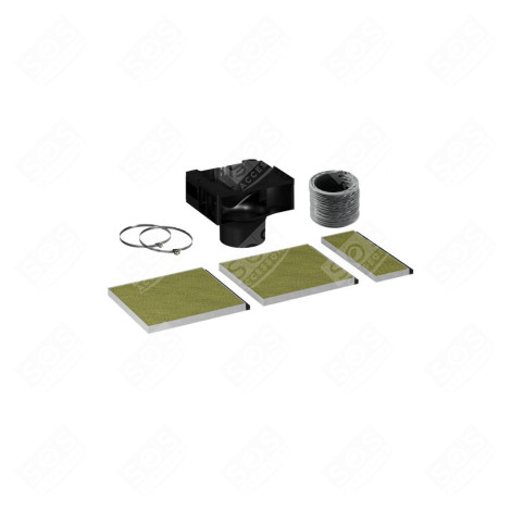 KIT DE RECIRCULATION, MODULE DE RECYCLAGE INTÉGRÉ CLEANAIR+ HOTTE - 17008044