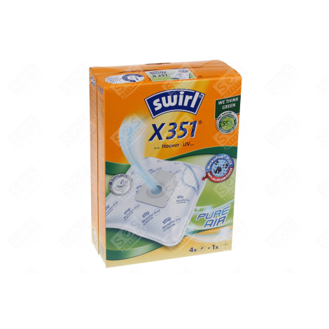 BOITE DE 4 SACS X351 D'ORIGINE ASPIRATEUR - 6771935