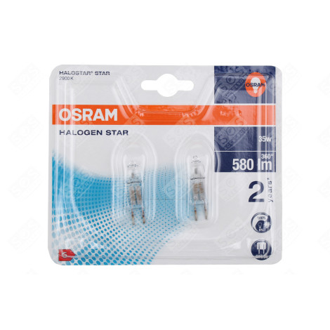 LAMPE HALOGEN - 35W -12V - GY6,35 - 64432 - BLI 2 D'ORIGINE LUMINAIRE - 4008321201874