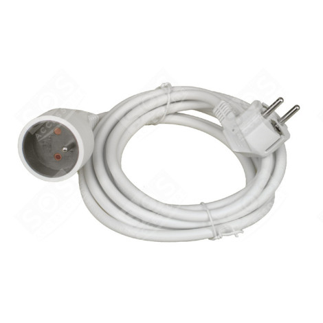 ALLONGE 3X1.5 3M EMBALLE BLANC ÉLECTRICITÉ, DOMOTIQUE - VS3
