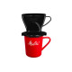 MELITTA SUPPORT FILTRE NOIR 1X2 D'ORIGINE CAFETIÈRE, MACHINE À CAFÉ - 6761017