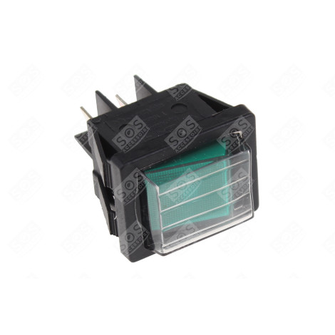 INTERRUPTEUR VERT 4 CONTACTS - 16A - 27 X 21 MM DIVERS PETIT MÉNAGER - 36641620727