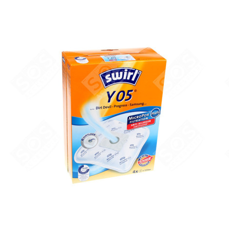 BOITE DE 4 SACS Y05 D'ORIGINE ASPIRATEUR - 6782927