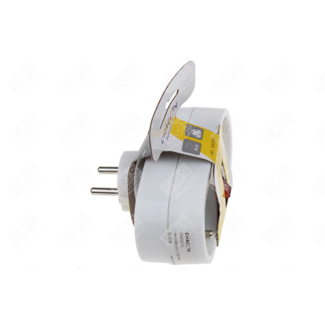 DOMINO 2 X 16 A BLANC + INTERRUPTEUR ÉLECTRICITÉ, DOMOTIQUE - 48005