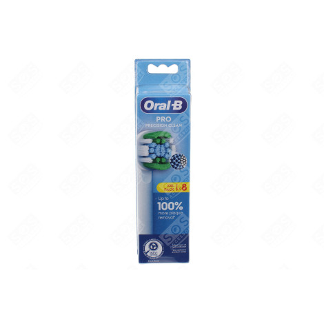 BROSSE À DENTS ORAL-B PRECISION CLEAN REFILL XF 8CT D'ORIGINE BROSSE À DENTS ÉLECTRIQUE - 8006540894002