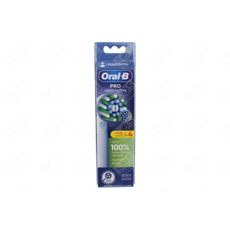 BROSSE À DENTS ORAL-B CROSS ACTION BLACK REF XF 4CT D'ORIGINE BROSSE À DENTS ÉLECTRIQUE - 8006540893470