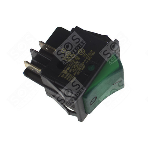 INTERRUPTEUR VERT 4 CONTACTS 27 X 21 MM DIVERS PETIT MÉNAGER - 815147