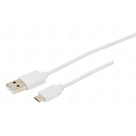 MICRO USB M / USB M - 2.4A - 1M - BLANC D'ORIGINE INFORMATIQUE - 722406