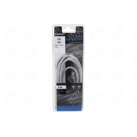 CABLE RÉSEAU ET ISDN - RJ45 M/M - CAT. 6 - F/UTP - 250MHZ - 3M D'ORIGINE INFORMATIQUE - 722155