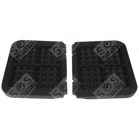 LOT DE 2 PLAQUES GAUFRES D'ORIGINE GAUFRIER, CROQUE-MONSIEUR - GR020E