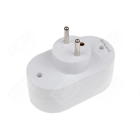 DOMINO DESIGN 2 X 16A GRIS/BLANC D'ORIGINE ÉLECTRICITÉ, DOMOTIQUE - 48822