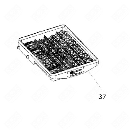 TIROIR À COUVERTS (REPÈRE 037) LAVE-VAISSELLE - C00860132, 488000860132