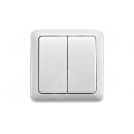 INTERRUPTEUR MURAL A DOUBLE ALLUMAGE SANS FIL D'ORIGINE ÉLECTRICITÉ, DOMOTIQUE - 71012