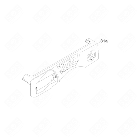 TABLEAU DE COMMANDE D'ORIGINE MACHINE À LAVER, LAVE-LINGE - 41037421