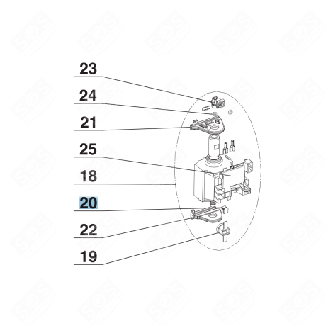 CLIP THERMOSTAT CITIZ ( REPÈRE 20) CAFETIÈRE, MACHINE À CAFÉ - 505289
