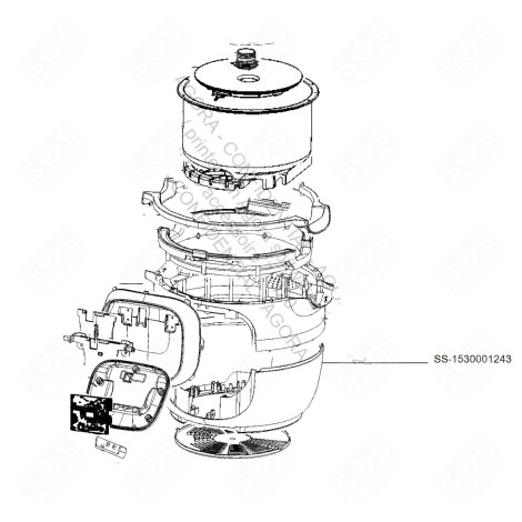 CORPS INFÉRIEUR CUISEUR VAPEUR - SS-1530001243, SS1530001243