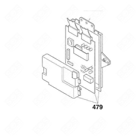 PLATINE ELECTRONIQUE 32K D'ORIGINE MACHINE À LAVER, LAVE-LINGE - 49007043