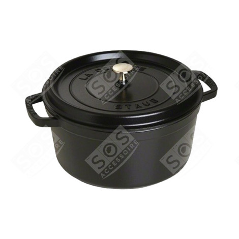 COCOTTE RONDE - 28CM - NOIR USTENSILE DE CUISINE - 1102825