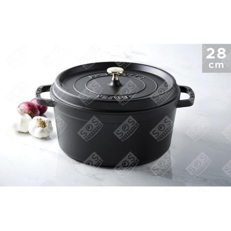 COCOTTE RONDE - 28CM - NOIR USTENSILE DE CUISINE - 1102825