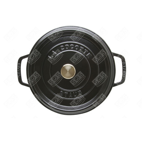 COCOTTE RONDE - 24CM - NOIR USTENSILE DE CUISINE - 1102425