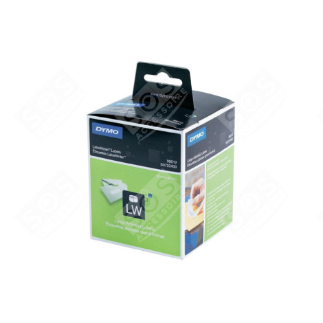 DYMO LABELWRITER PERMANENT ADHESIVE PAPER ADDRESS LABELS WHITE - 36X89 MM - 520PCS MULTIMÉDIA - DYMS0722400