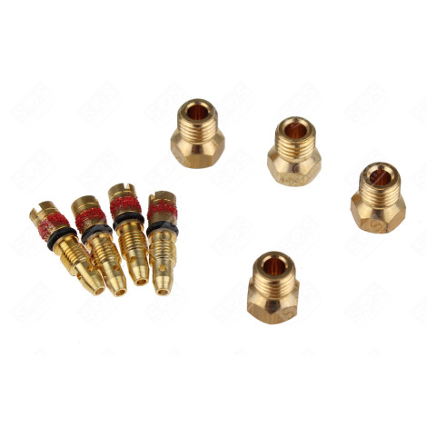 JEU D'INJECTEURS BUTANE D'ORIGINE D'ORIGINE FOUR, CUISINIÈRE - 00417837